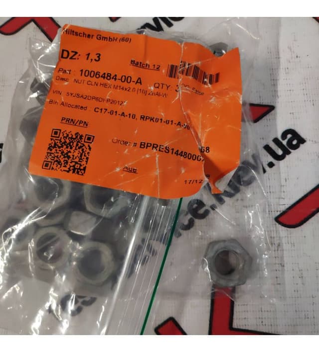 Гайка развального болта M14x2.0 [10], Tesla Model S (OEM 1006484-00-A)