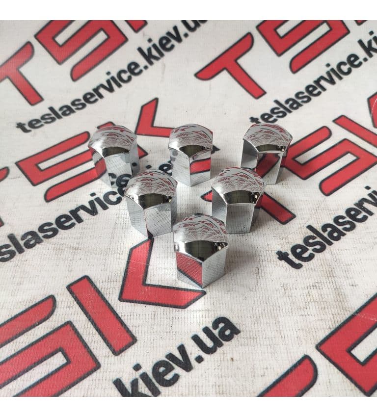 Колпачек колесной гайки (длинный) хром {MS_MSR}, Tesla Model S (OEM 1027010-02-A)