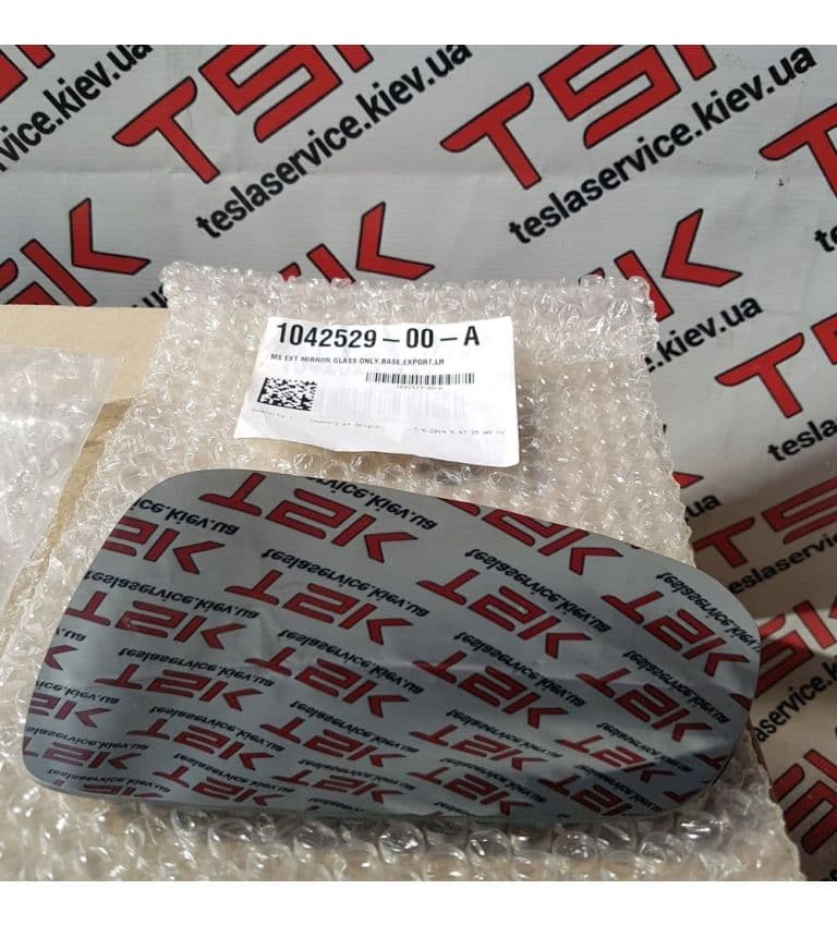 Стекло зеркала левого (BASE) Без подогрева(EUR) {MS_MSR}, Tesla Model S (OEM 1042529-00-A)