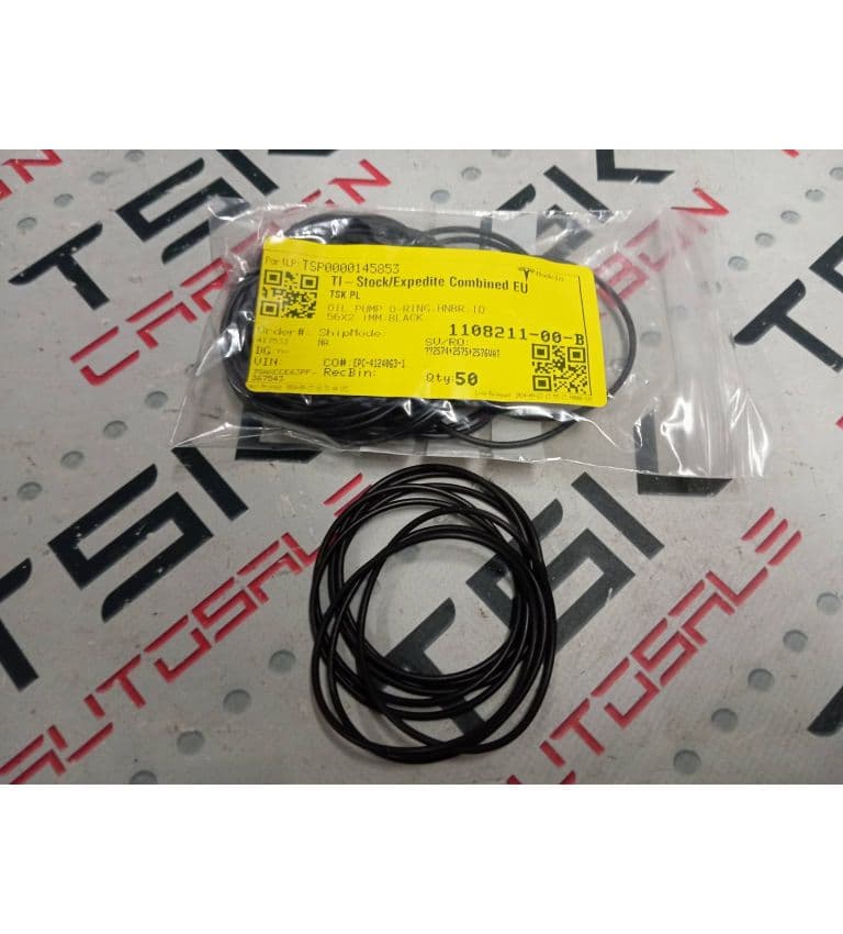 Кольцо уплотнительное масляного насоса 58X2MM,BLACK,50A, Tesla Model 3 (OEM 1108211-00-B)