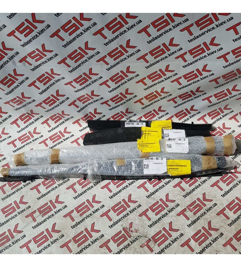 Плавник защиты днища задней левый длинный, Tesla Model S (OEM 6008186-00-D)