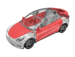 Tesla Model Y — Двері та закриваючі механізми