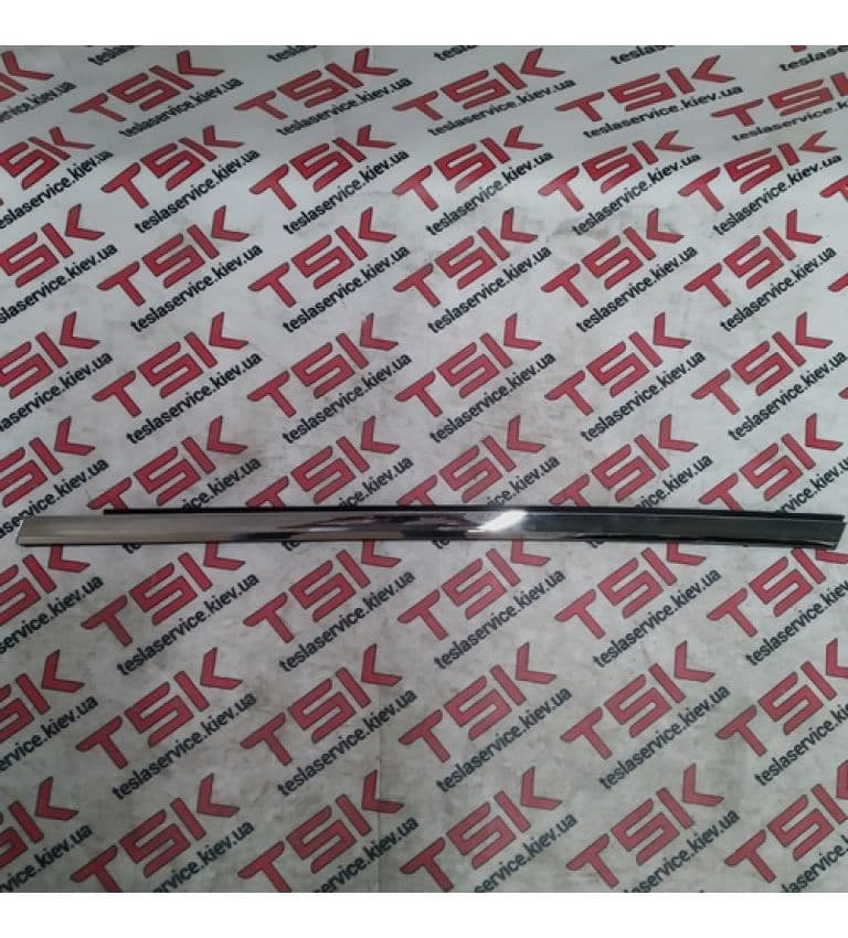 Молдинг двери передней левой (наружный, хром) {MS_MSR}, Tesla Model S (OEM 1038393-00-A)