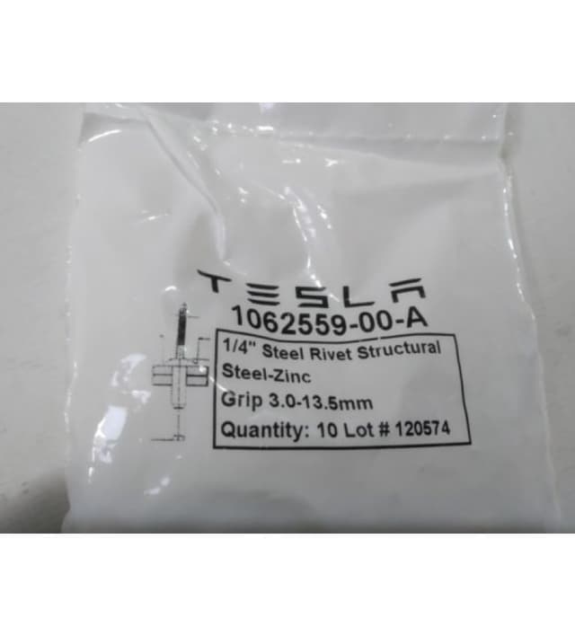 Заклепка 6.5 Stl Zn 3-13.5, Tesla Model 3 (OEM 1062559-00-A)