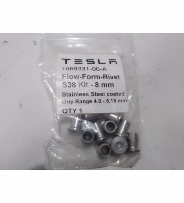 Заклепка S38-8mmSt.Stl4.0-5.15, Tesla Model 3 (OEM 1069331-00-A)