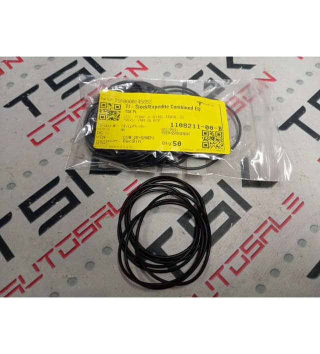 Кольцо уплотнительное масляного насоса 58X2MM,BLACK,50A, Tesla Model 3 (OEM 1108211-00-B)