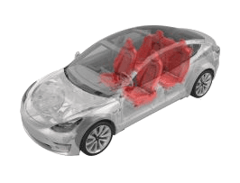 Tesla Model S — Сидіння